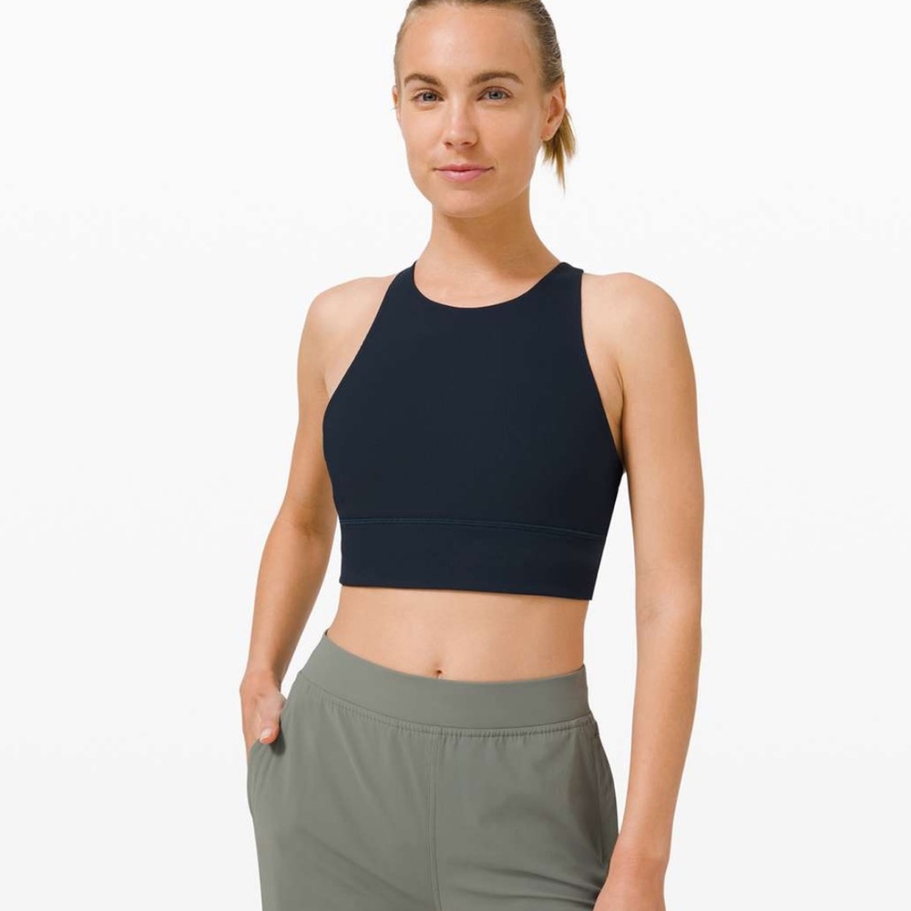 NWT Lululemon Blue High Heck Energy Sports Bra 4